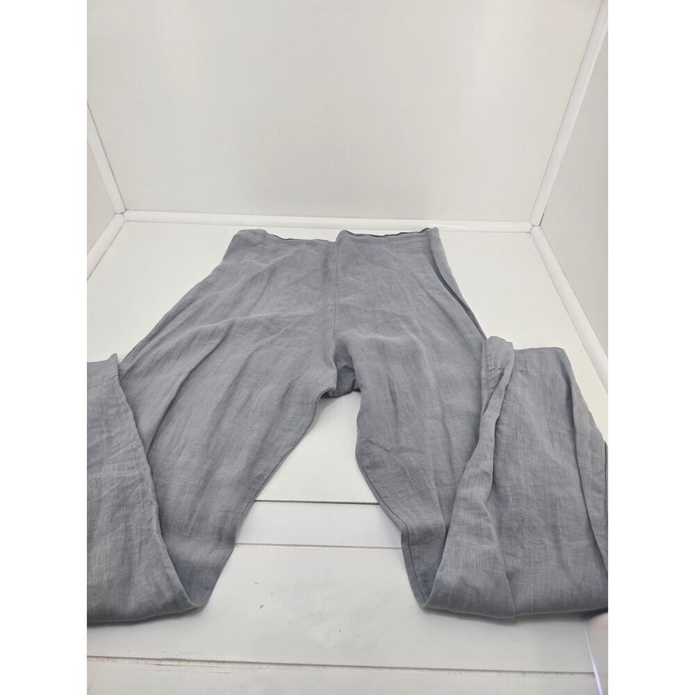 Bryn Walker Women’s Pants XL Gray 100% Linen Relaxed Fit USA Made